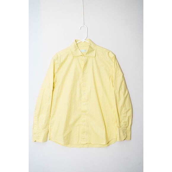 Seaplane M mens button down shirt yellow polka dot USA - Picture 1 of 6